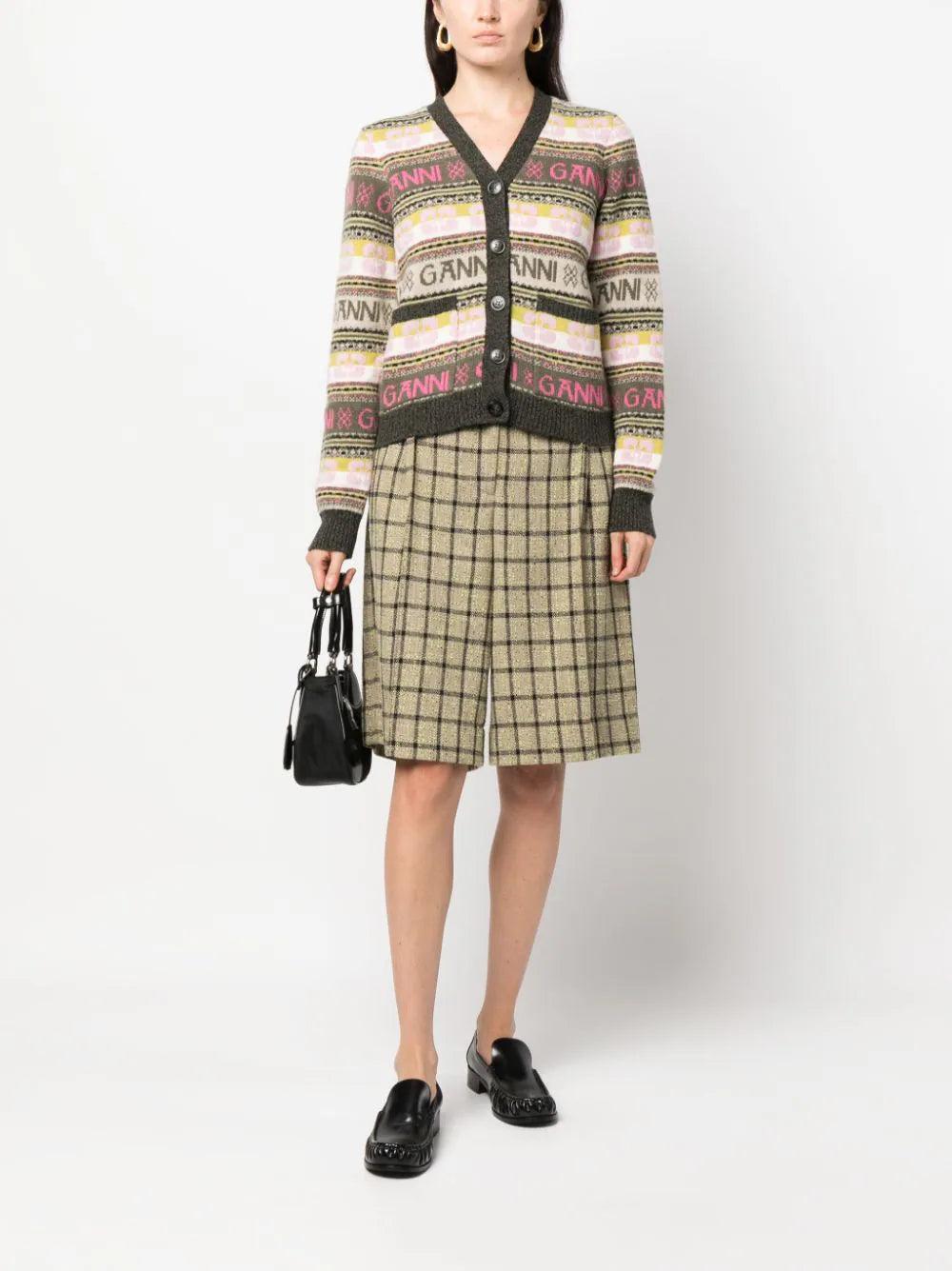 GANNI Logo Cardigan