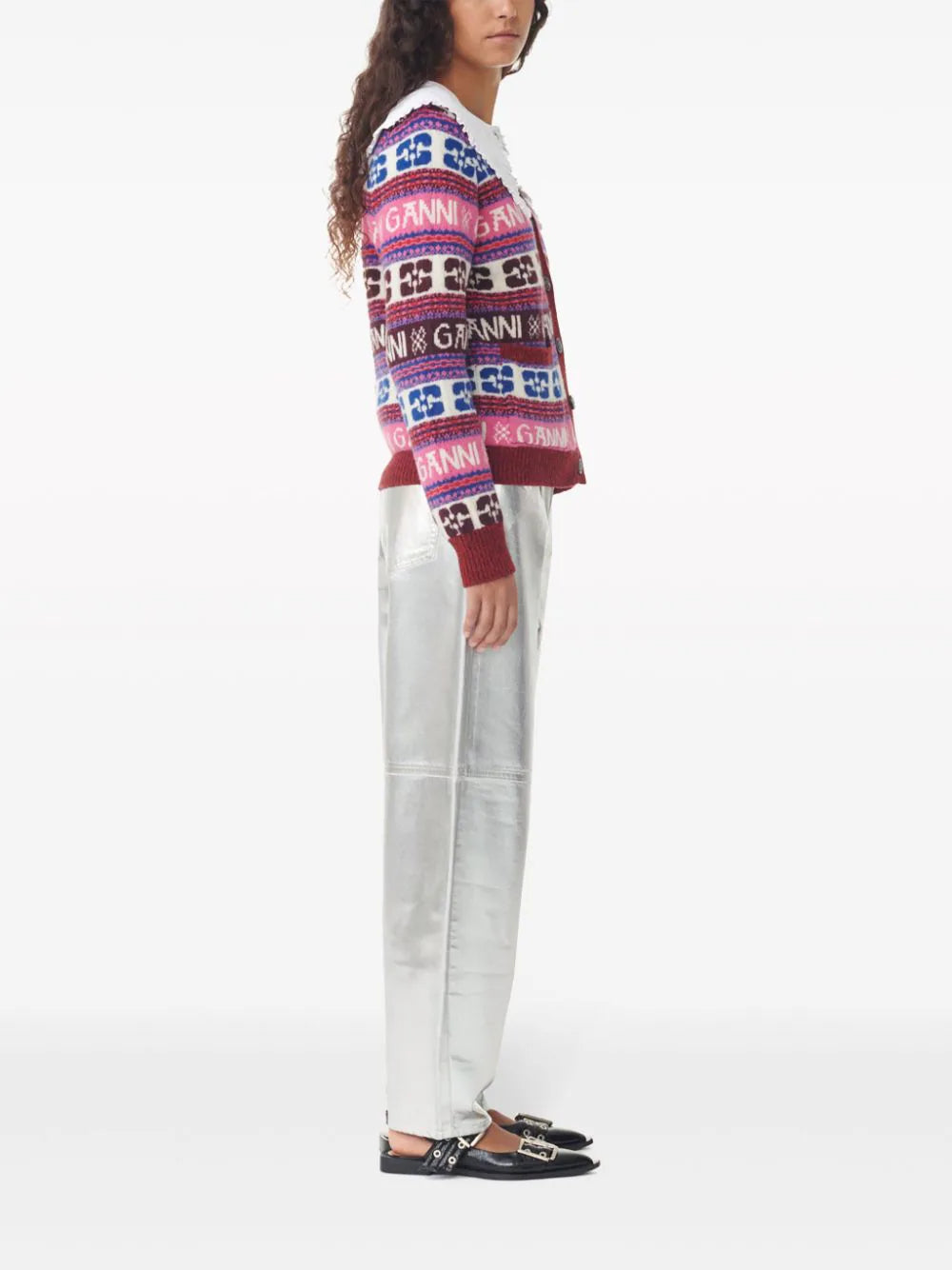 GANNI Logo Cardigan