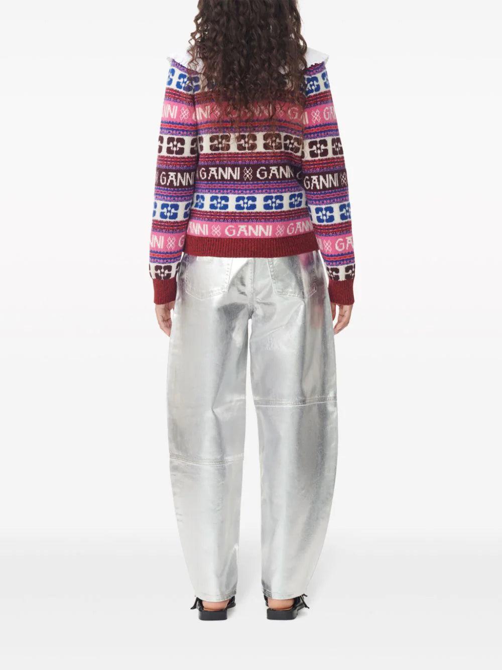 GANNI Logo Cardigan