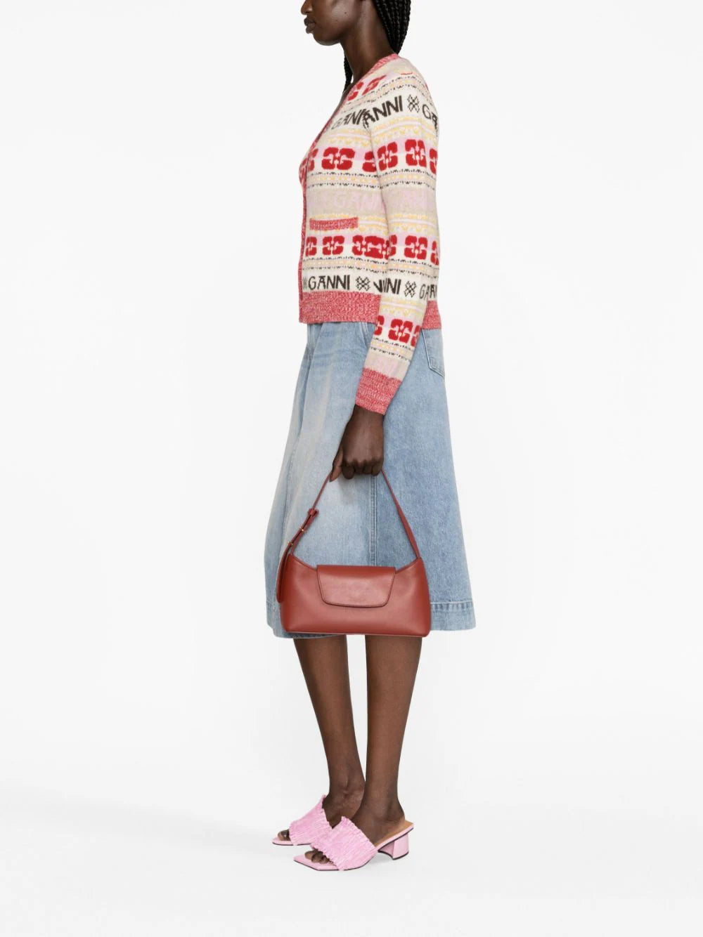 GANNI Logo Cardigan