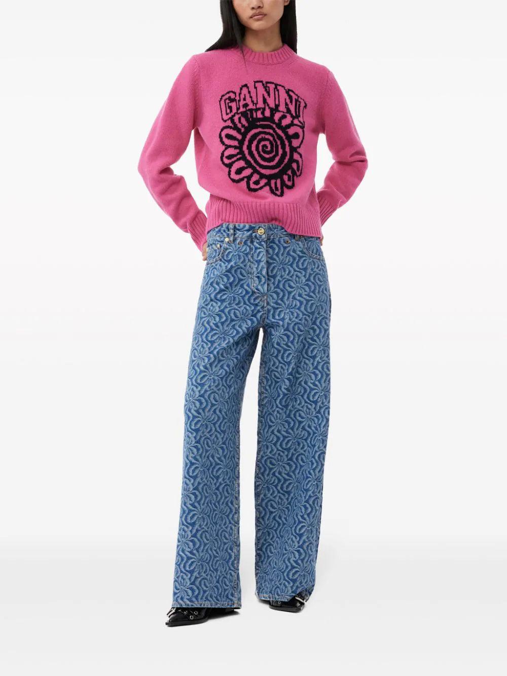 GANNI Logo Sweater