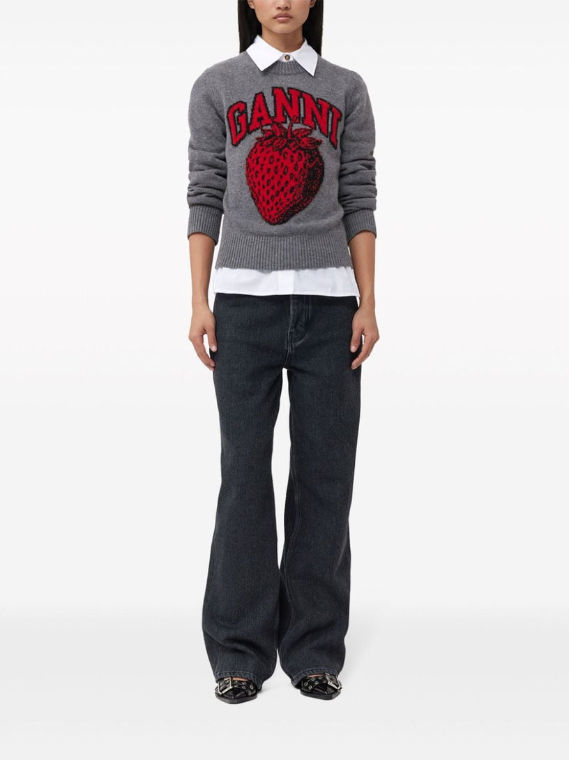 GANNI Logo sweater