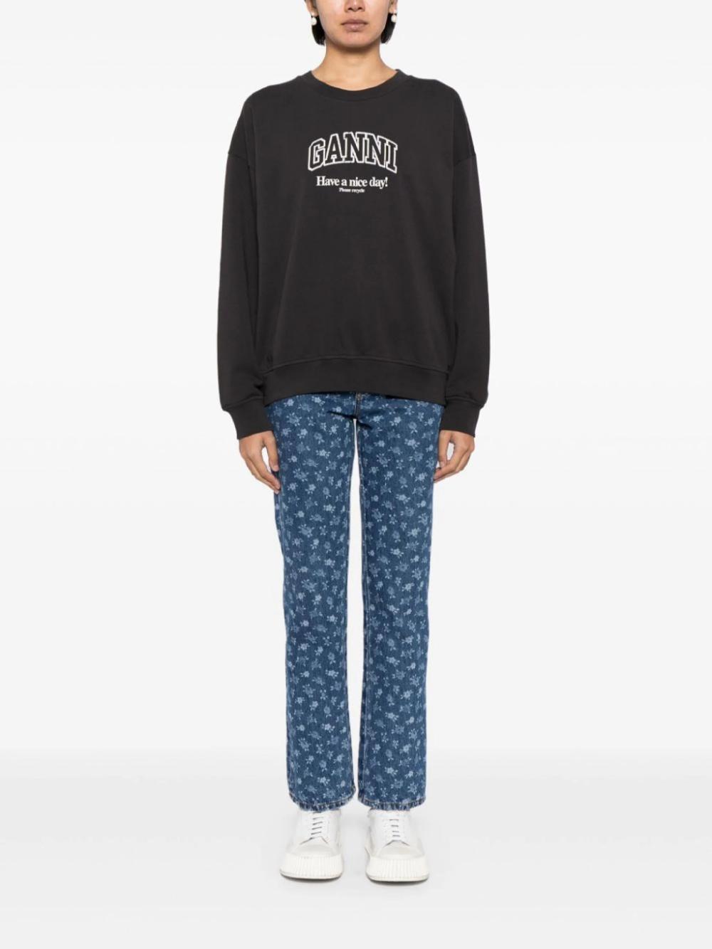 GANNI Logo Sweatshirt