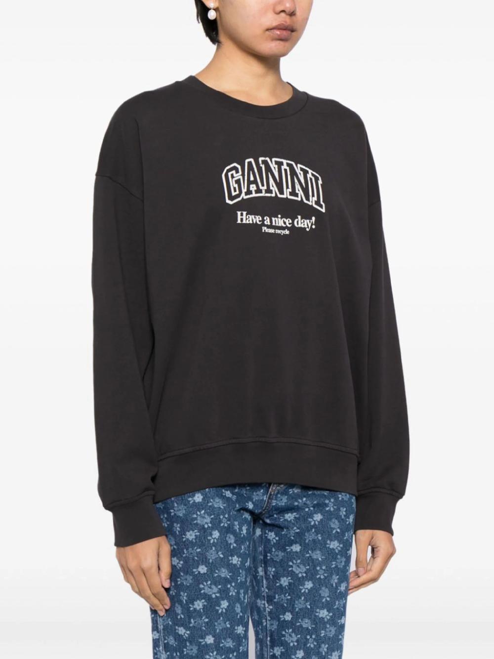 GANNI Logo Sweatshirt