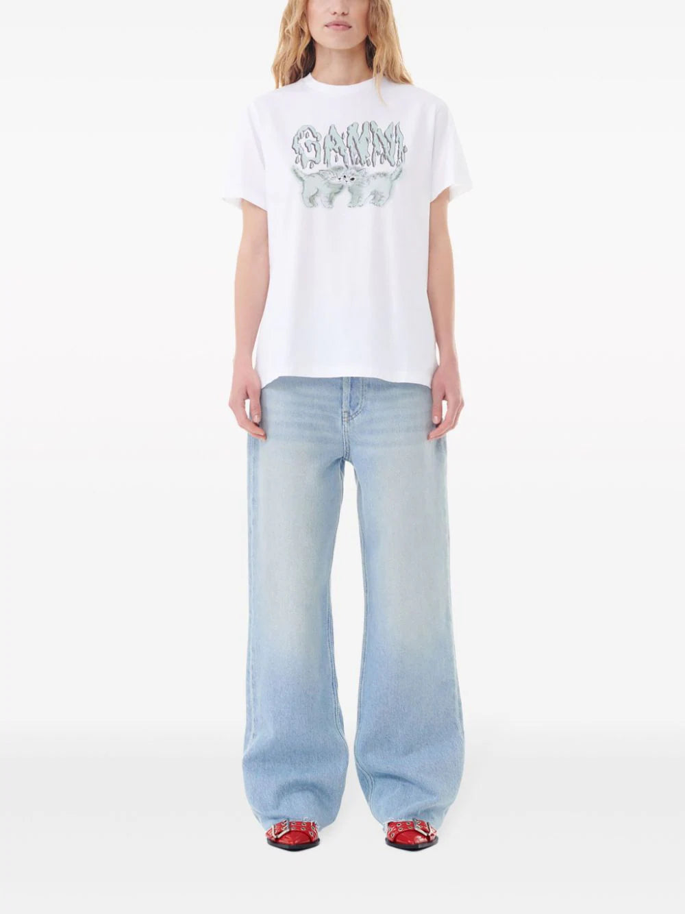 GANNI Love Cats Relaxed T-shirt