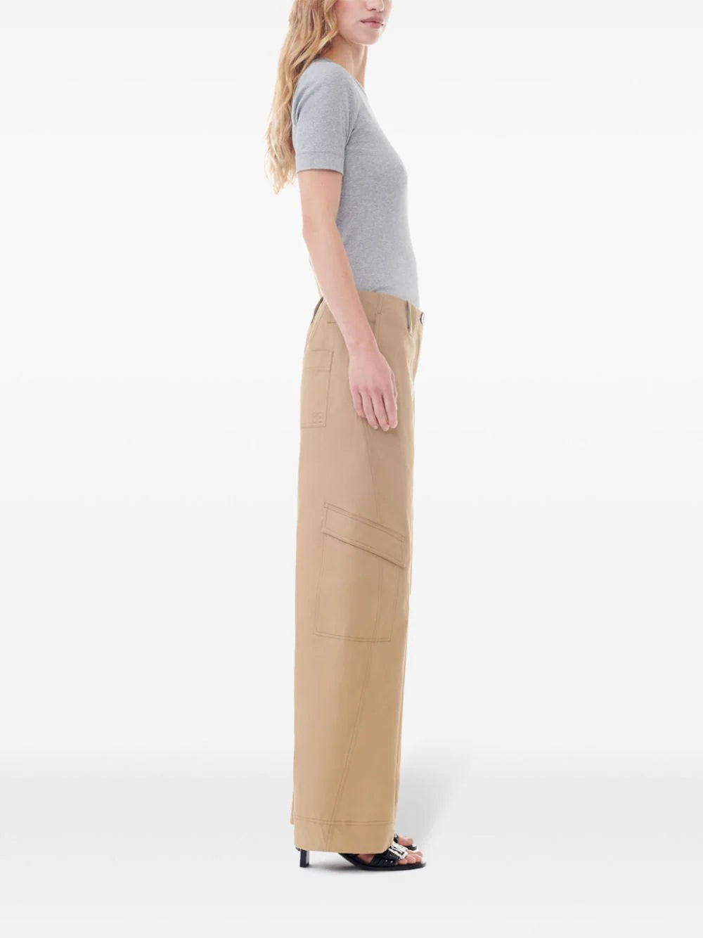 GANNI Mid-rise Cargo Trousers