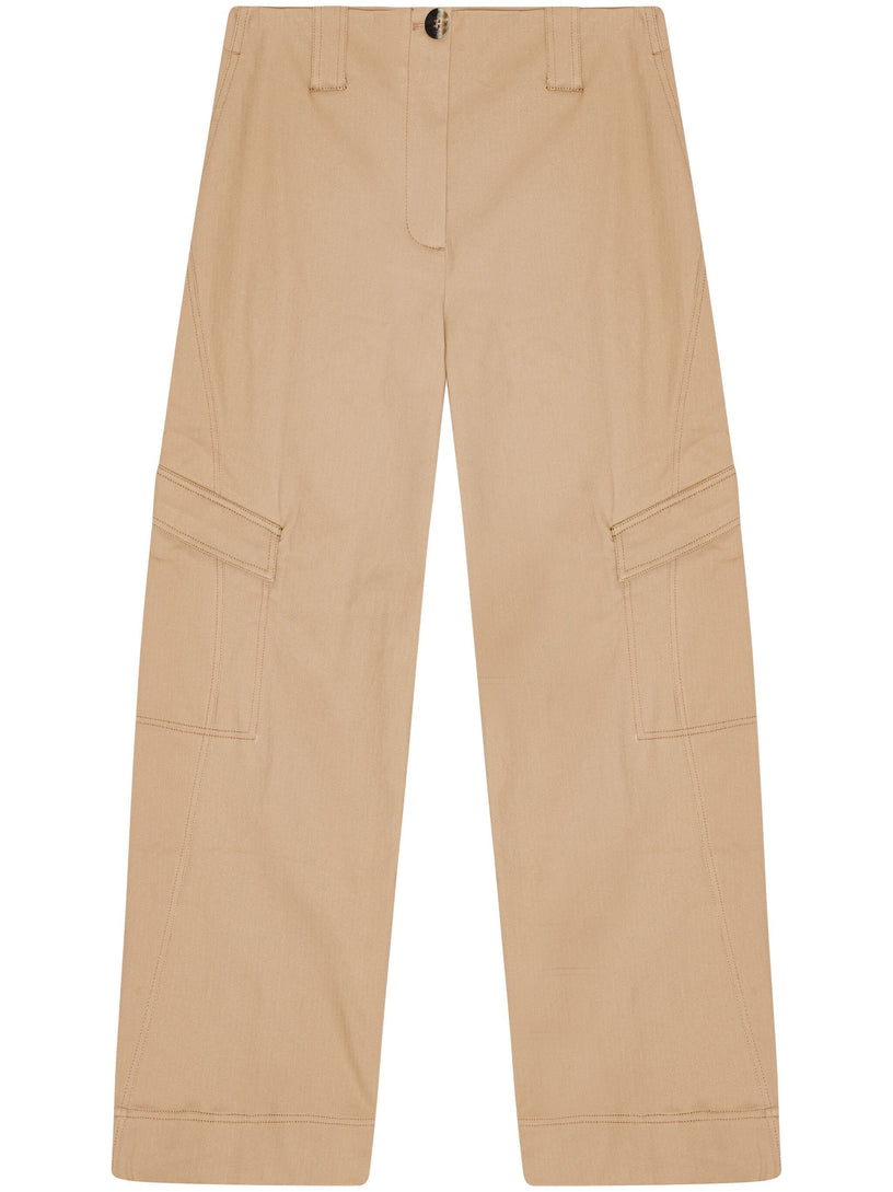 GANNI Mid-rise cargo trousers