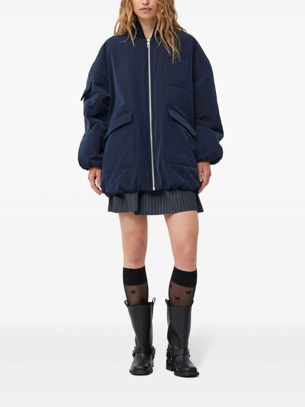 GANNI Midi Biker Boots
