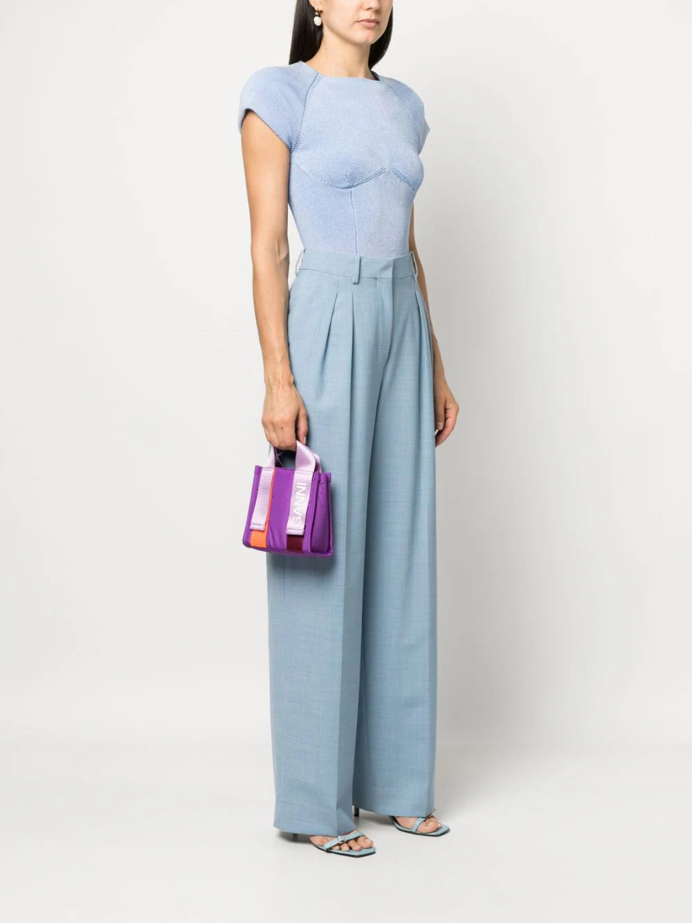 GANNI Mini Tech Tote Bag
