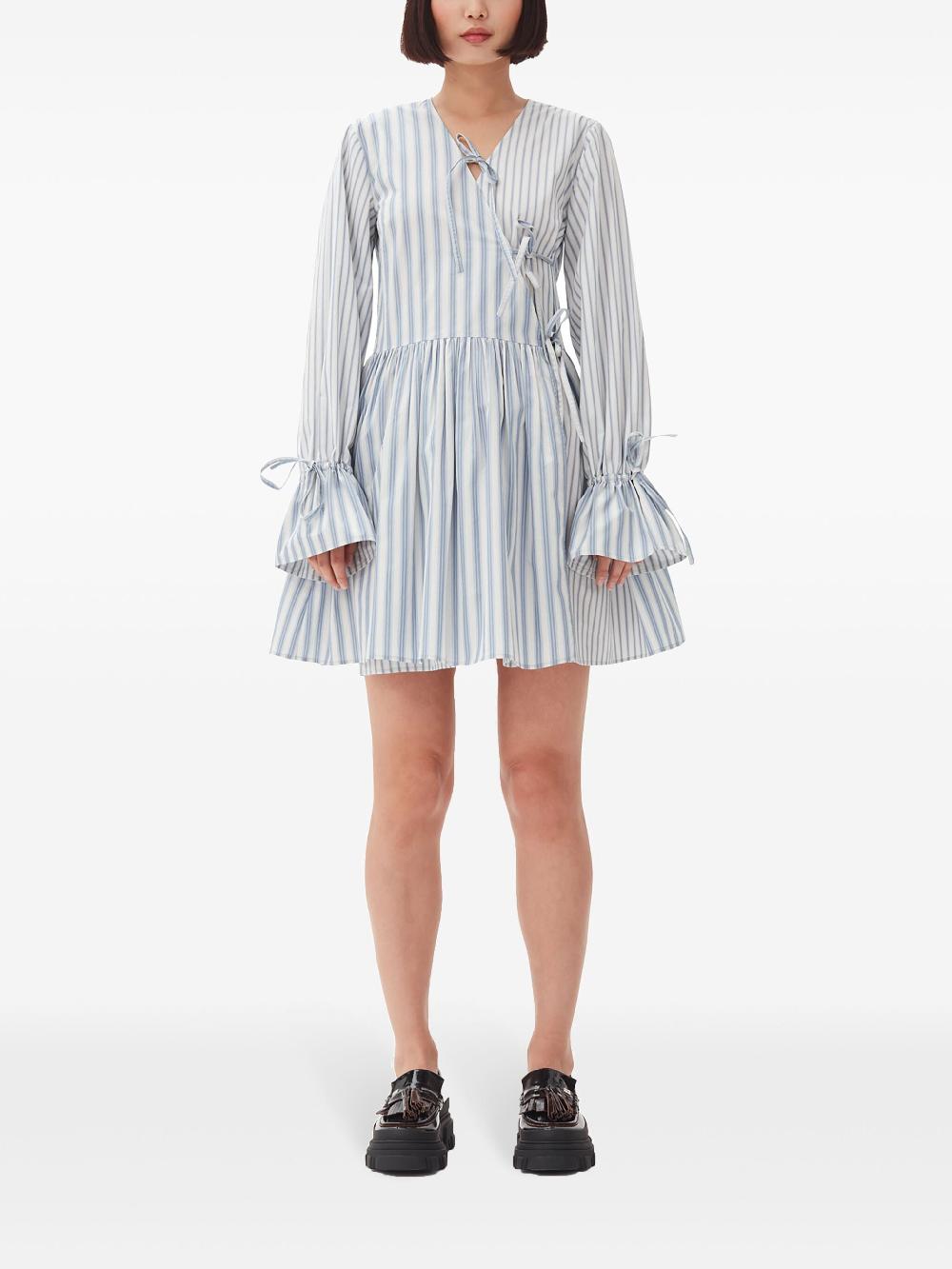 GANNI Mini Wrap Dress