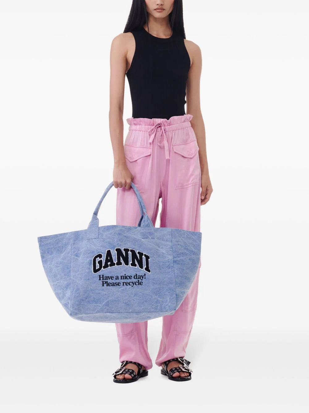 GANNI Oversized Canvas Bag