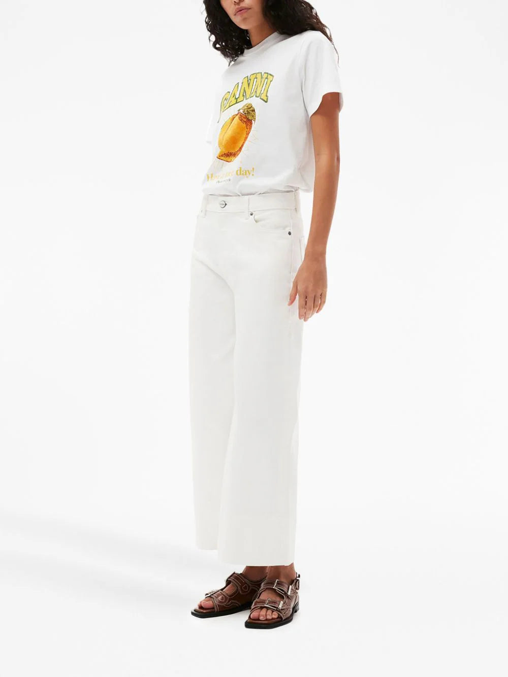 GANNI Peach T-shirt