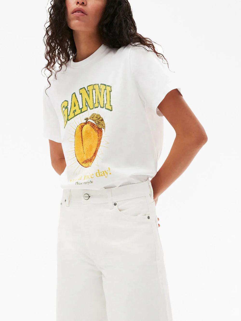 GANNI Peach T-shirt
