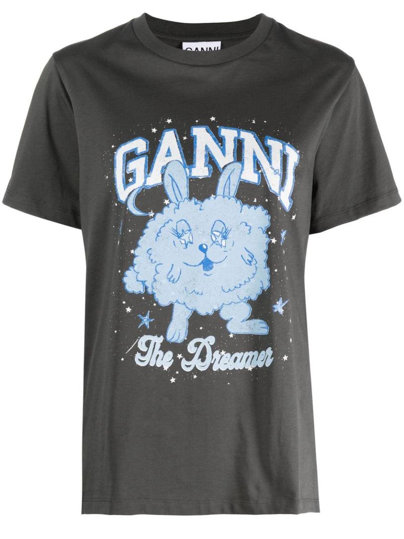 GANNI Relaxed dream bunny t-shirt