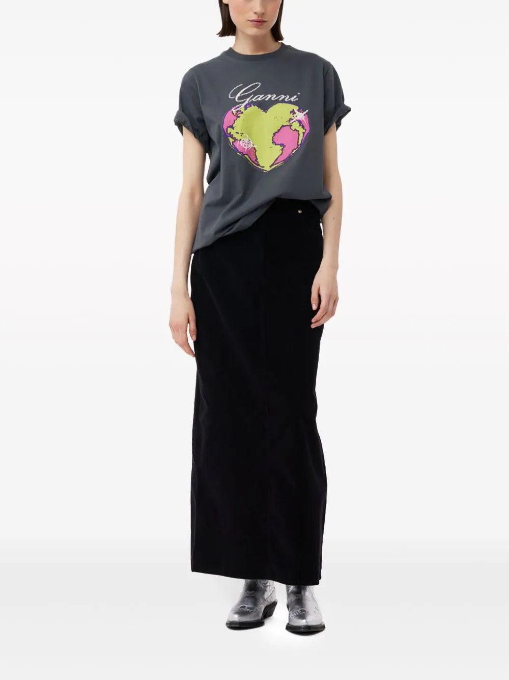 GANNI Relaxed Heart T-shirt