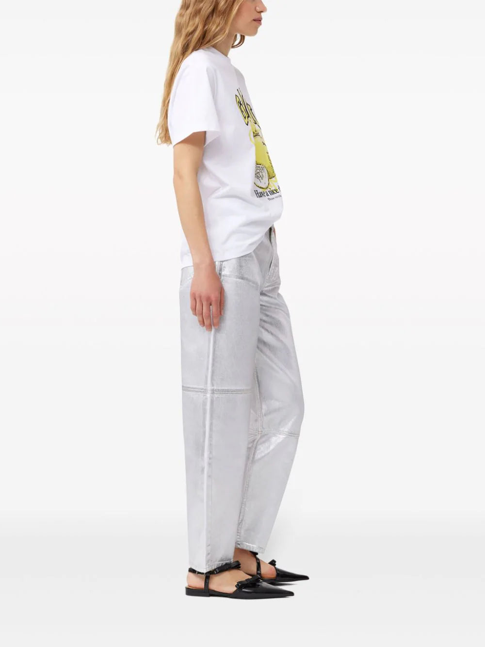 GANNI Relaxed Lemon T-shirt