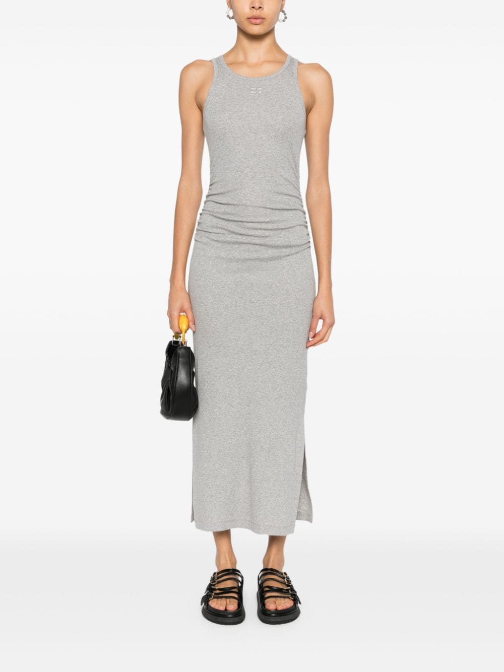 GANNI Rib Tank Top Long Dress