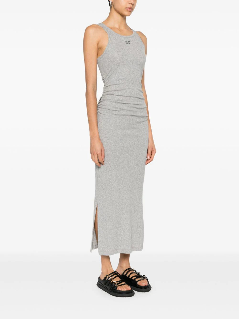 GANNI Rib Tank Top Long Dress