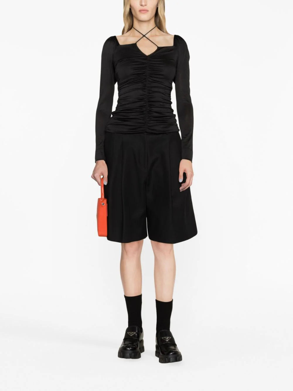 GANNI Ruched Blouse