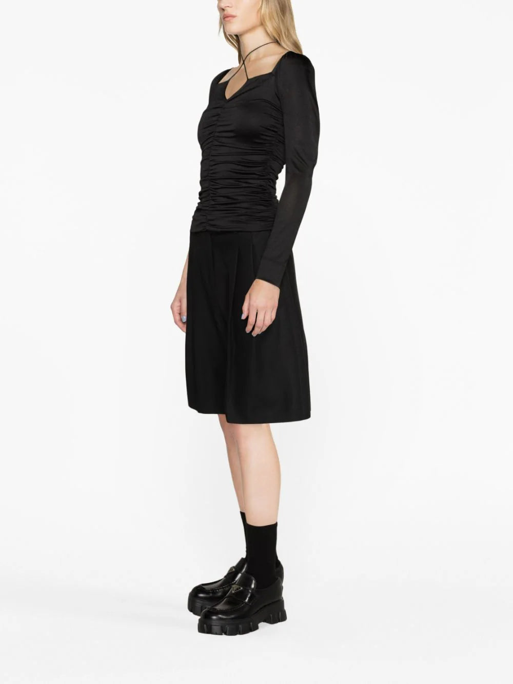 GANNI Ruched Blouse