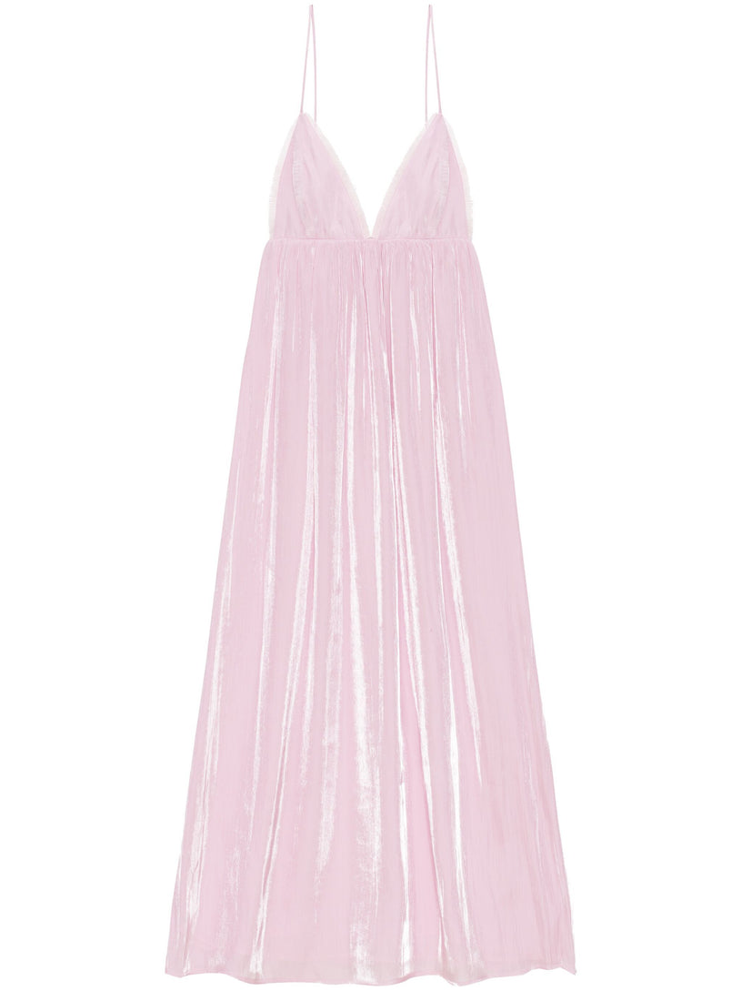 GANNI Satin strap dress