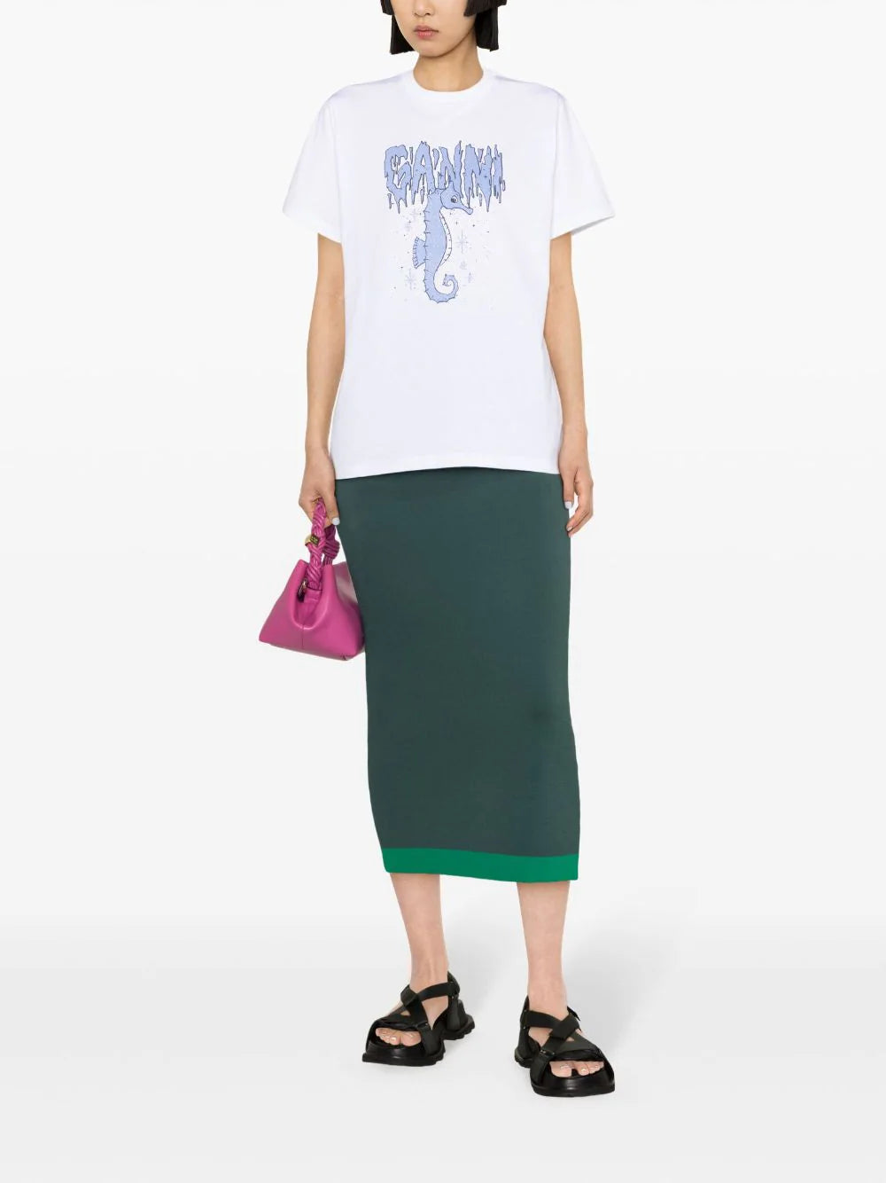 GANNI Seahorse T-shirt