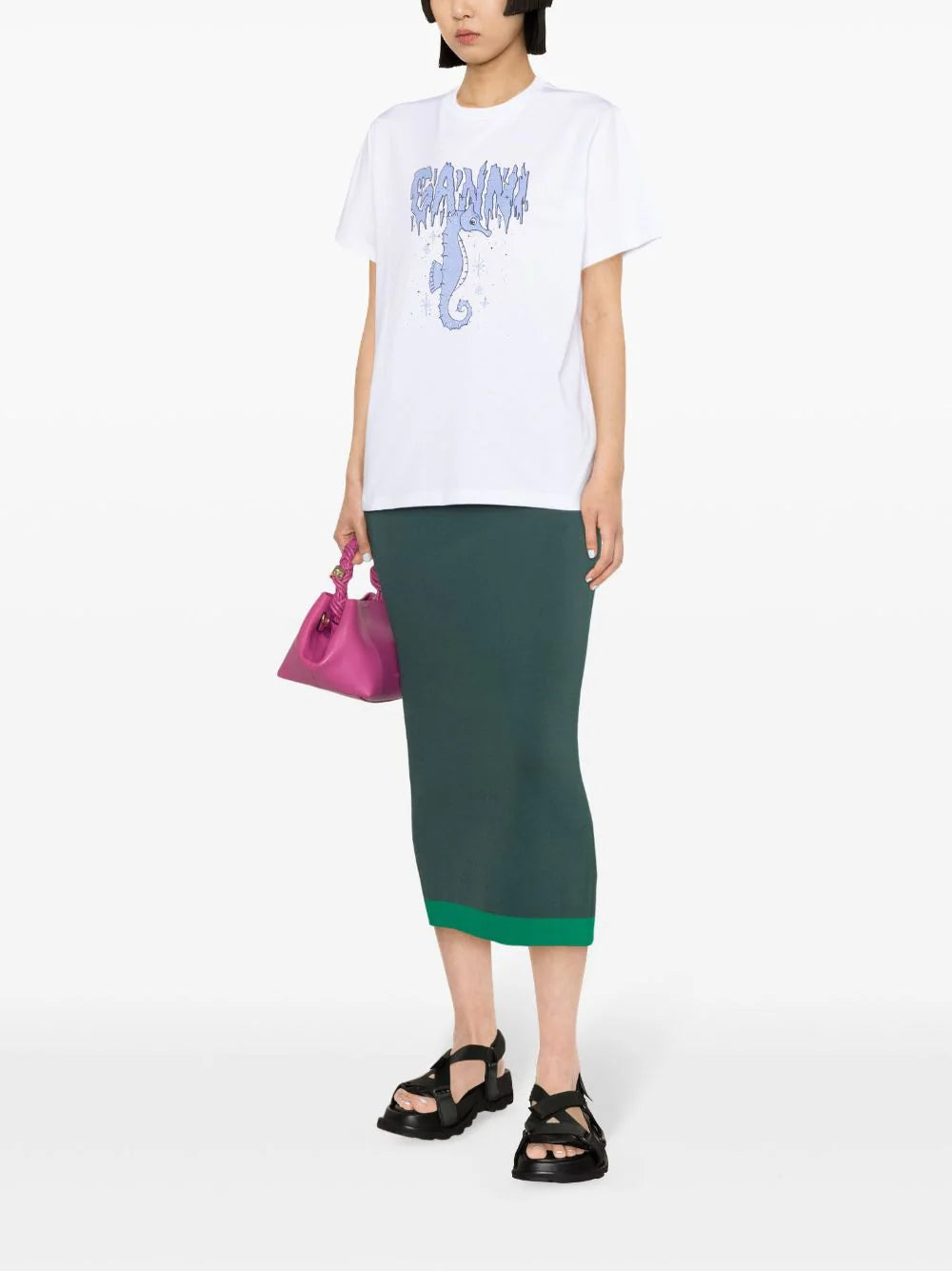 GANNI Seahorse T-shirt
