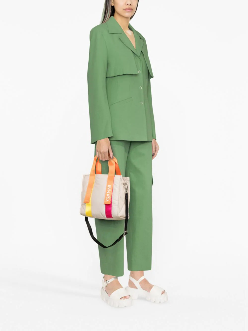 GANNI Small Tech Tote Bag