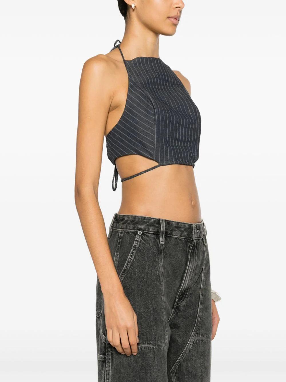 GANNI Stripe Top