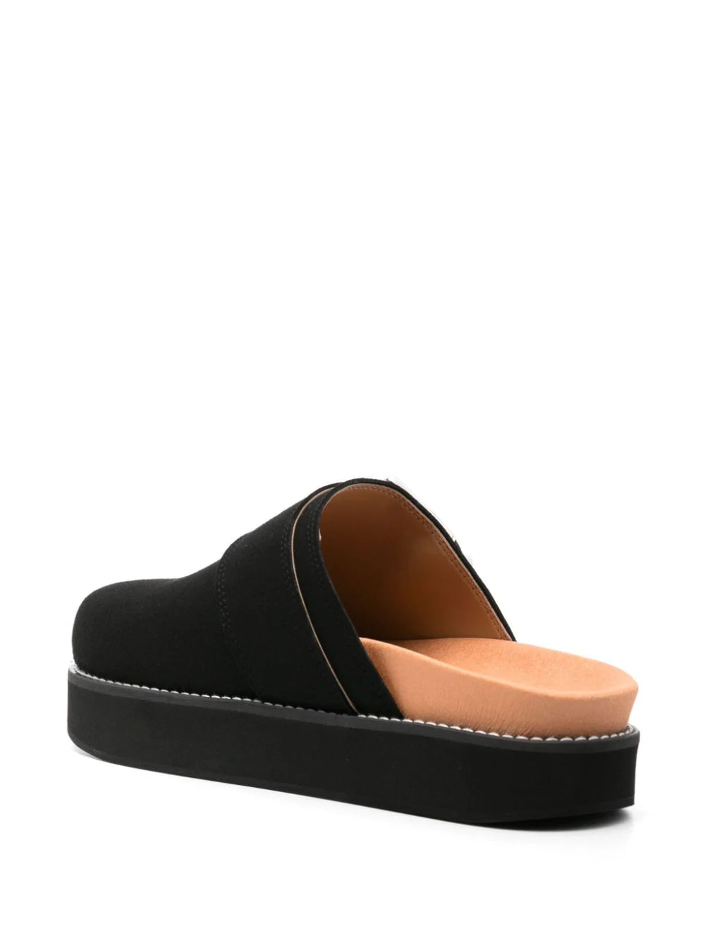 GANNI Suede Buckle Mules