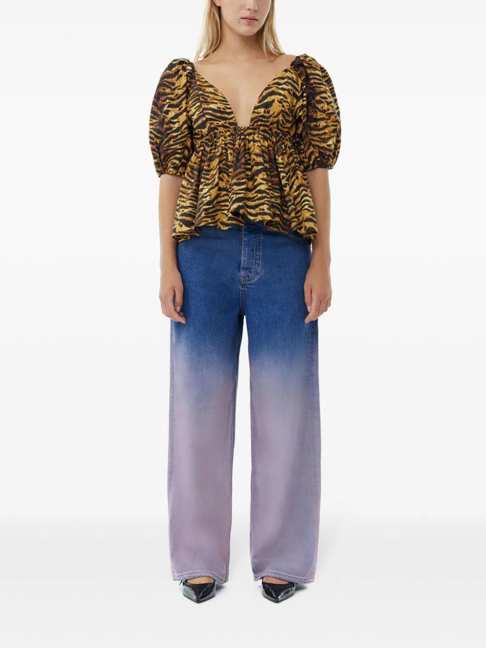 GANNI Tiger Blouse