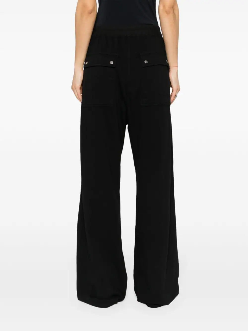 Rick Owens DRKSHDW Geth Belas In Black Compact Heavy Cotton Jersey