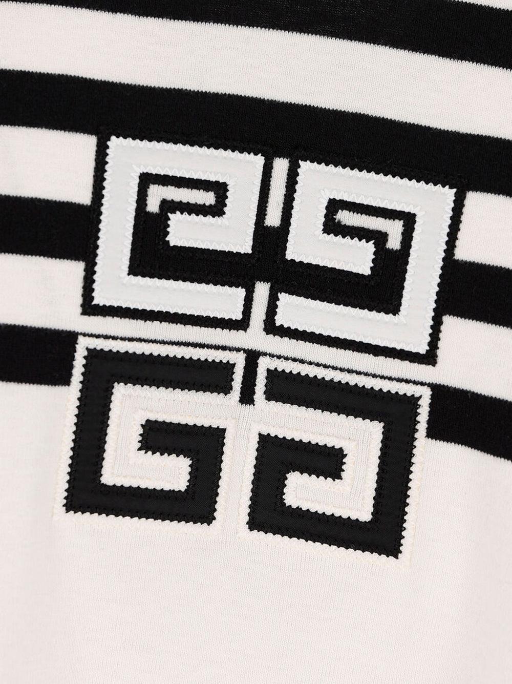 Givenchy 4g Cropped T-shirt With Stripes