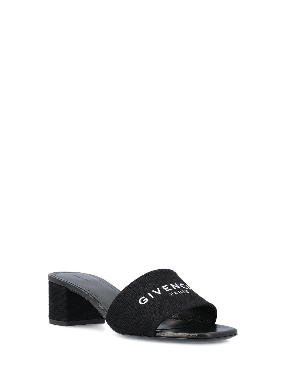 Givenchy 4g Sandals In Cotton Canvas