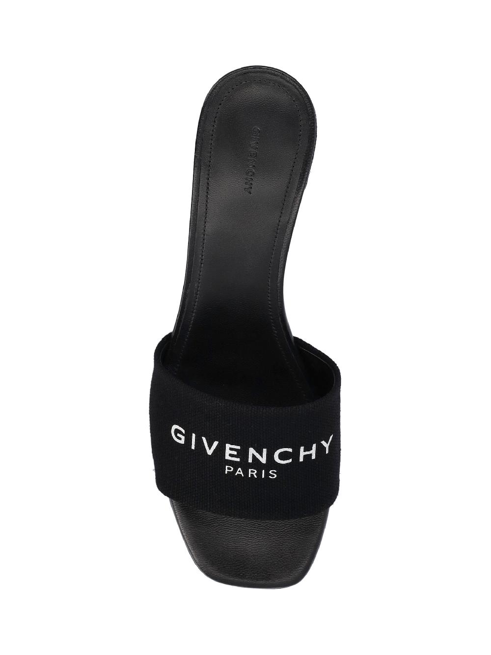 Givenchy 4g Sandals In Cotton Canvas