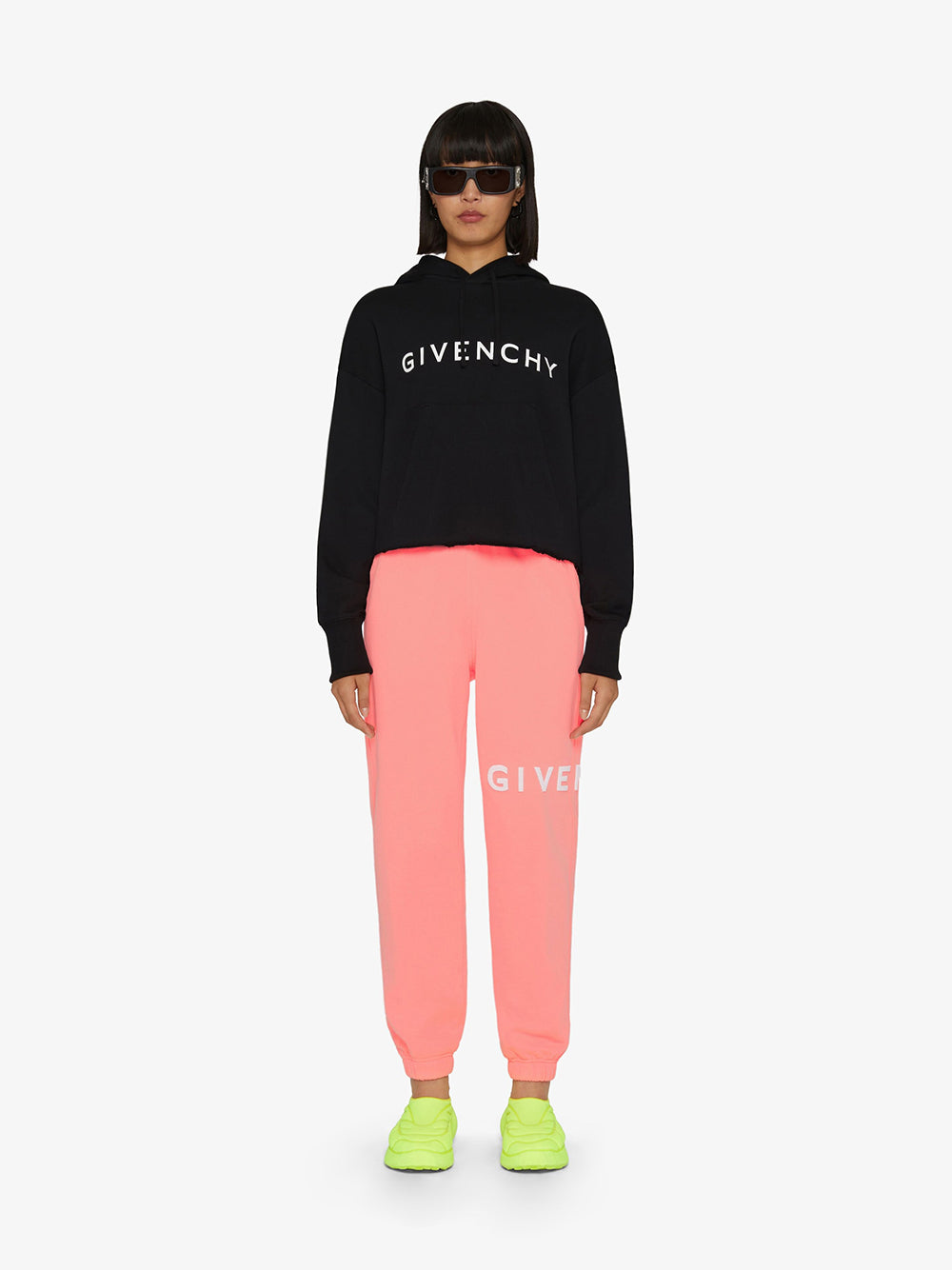 Givenchy Givenchy Archetype Short Hooded Sweatshirt In Brushed Fabric