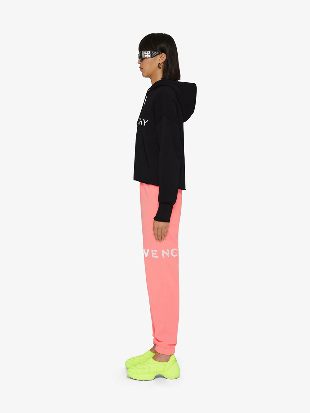 Givenchy Givenchy Archetype Short Hooded Sweatshirt In Brushed Fabric