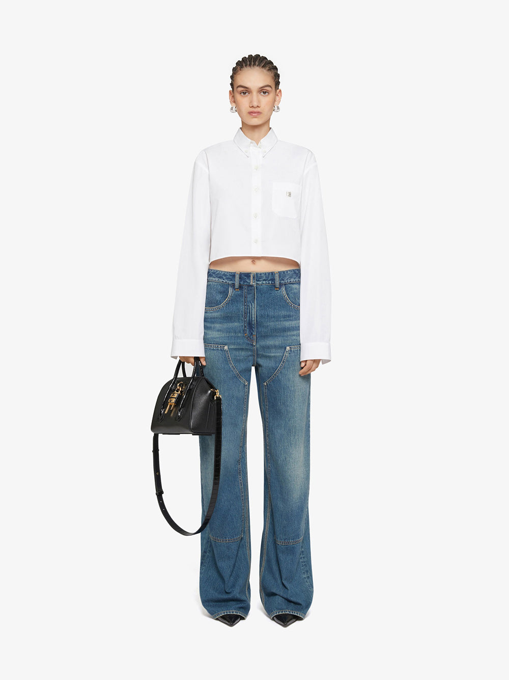 Givenchy Cropped Shirt In Poplin
