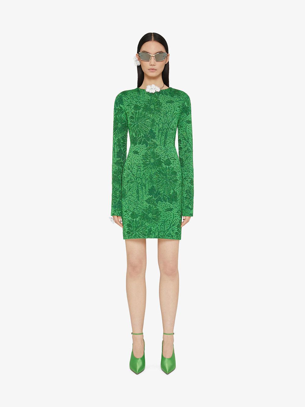 Givenchy Dress In Lurex With Floral Jacquard