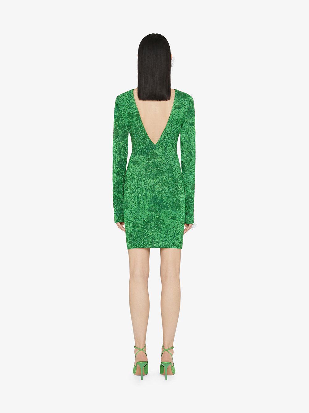 Givenchy Dress In Lurex With Floral Jacquard