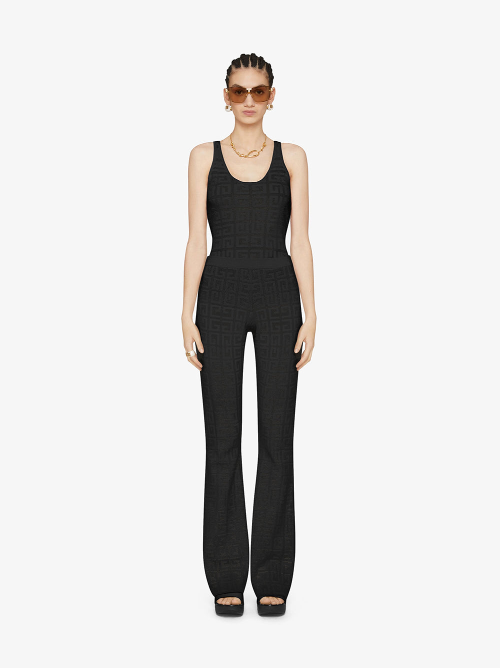 Givenchy Flare Pants In 4g Jacquard