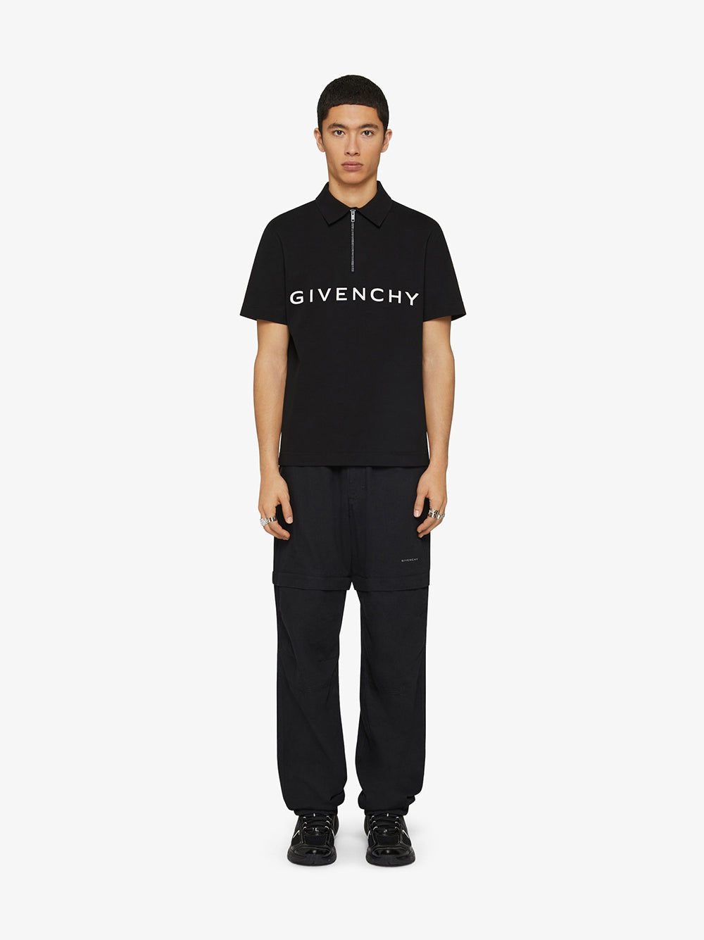 Givenchy Givenchy Archetype Zipped Polo Shirt