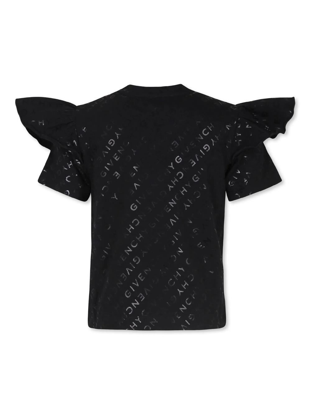 Givenchy Kids T-shirt With All-over Logo
