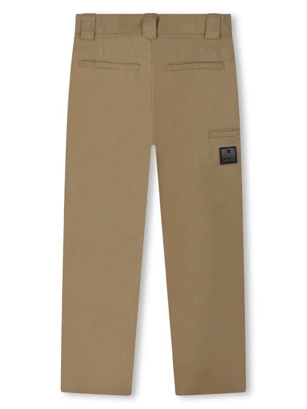 Givenchy Kids Trousers With Logo Plaque
