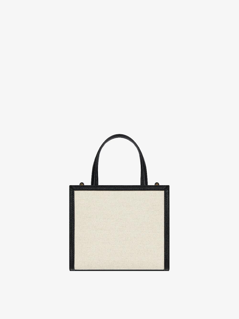 Givenchy Mini G Tote In Canvas And Leather