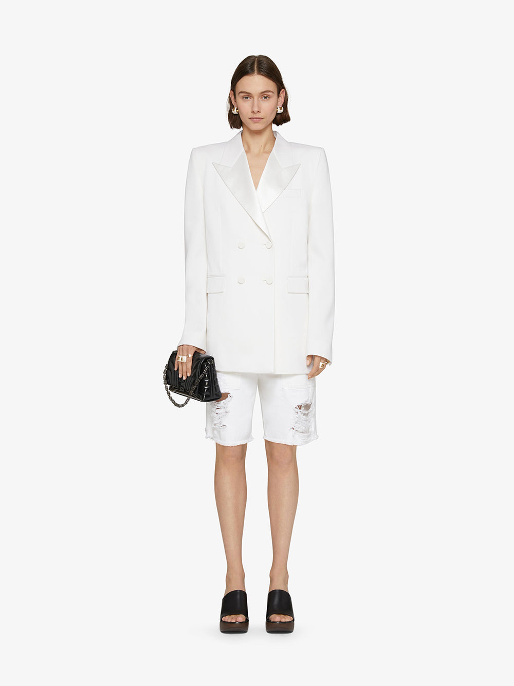 Givenchy Oversized Jacket With Satin Collar