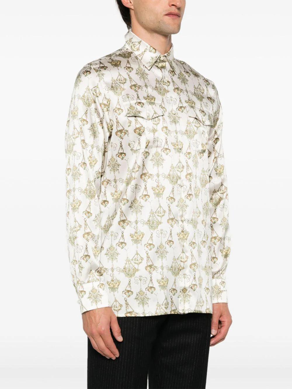 Givenchy Shirt With Chandelier Print In Silk