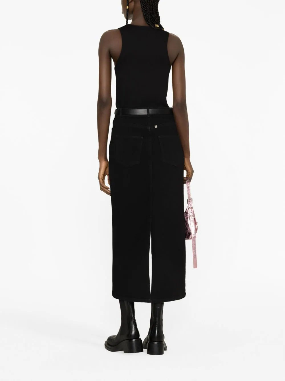 Givenchy Slim Cotton Tank Top With 4g Detail