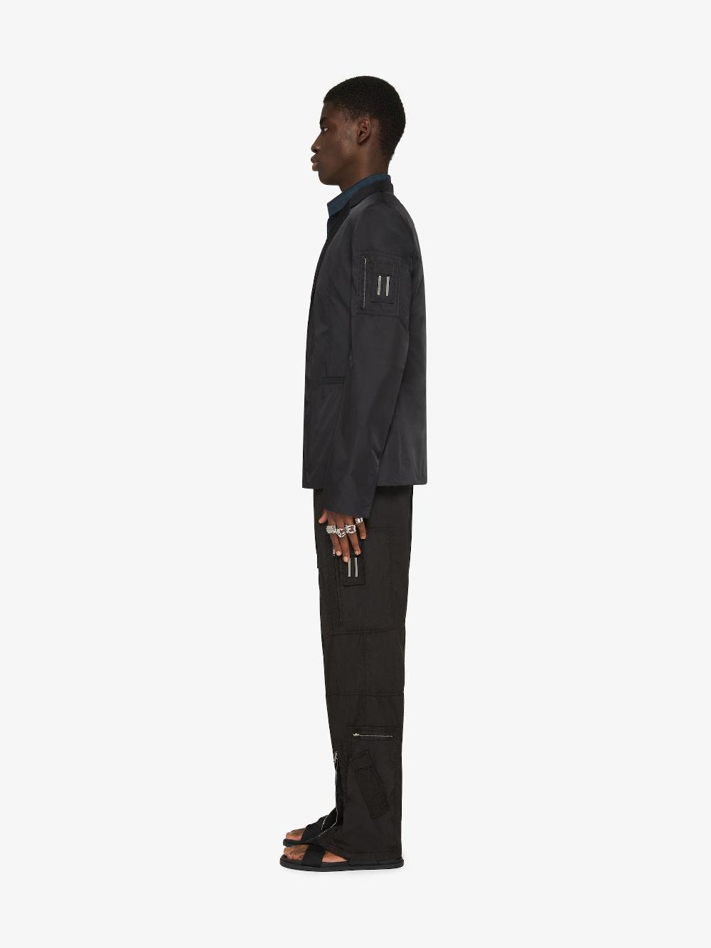 Givenchy Slim Fit Jacket In Technical Fabric