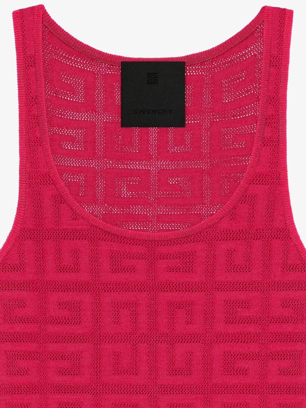 Givenchy Slim Tank Top In 4g Jacquard